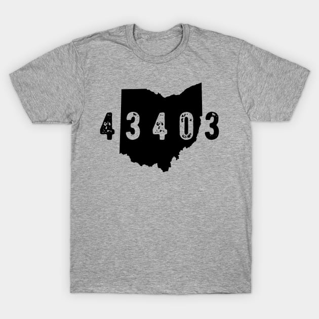 43403 zip code Ohio Bowling Green T-Shirt by OHYes